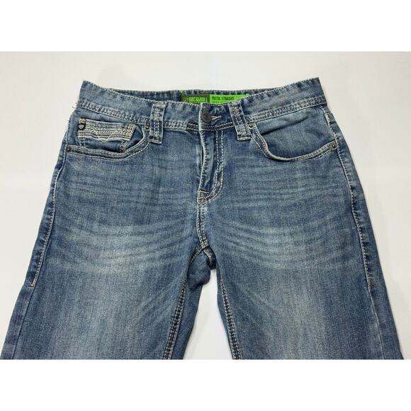 Rock & Roll Denim Mens Pistol Regular Straight Leg Blue Denim Jeans - Size 30x30 - Picture 3 of 10